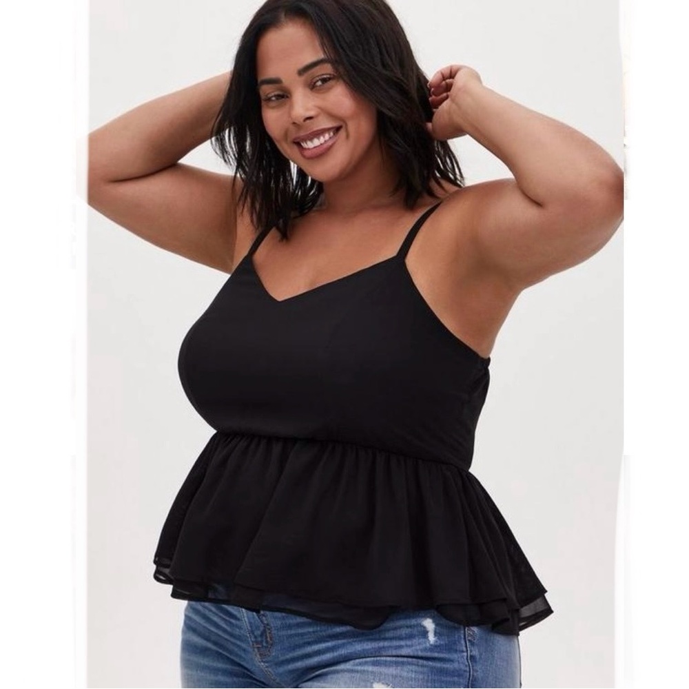Torrid Peplum Chiffon Midi Cami